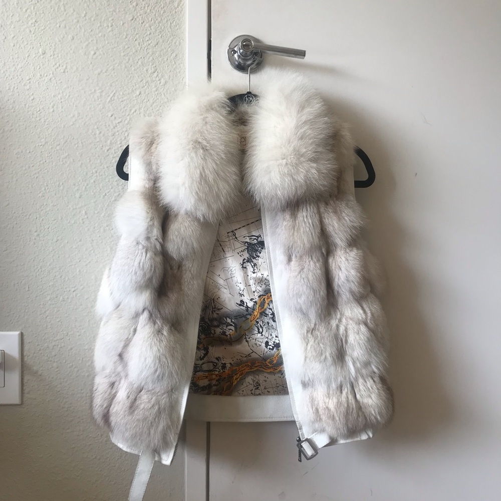 Rabbit fur vest